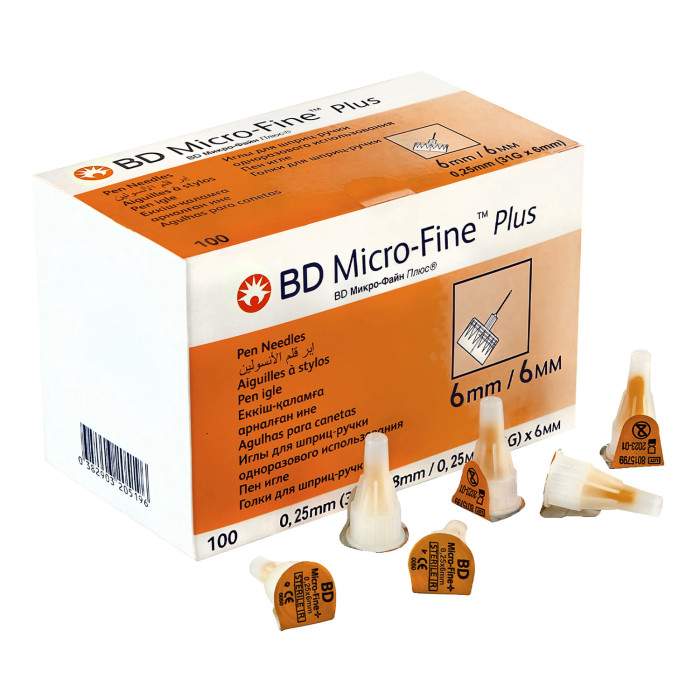 Опис BD Micro-Fine™ Голки для шприц-ручки 31 G (0,25 x 6 мм)